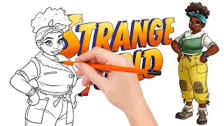 How to draw Meridian Clade, the wife of Searcher - Strange World