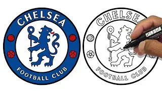 How To Draw Chelsea FC - Champions League UEFA 2026 ( LOGO )
