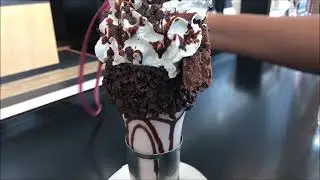Crazy Shake I Brooklyn Blackout Chocolate Shake at Black Tap Singapore I Chocolate Brownie Shake I