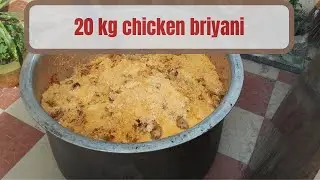 20kg dum biryani in firewood explained || bullet rice chicken biryani || chicken biyani || sathish v