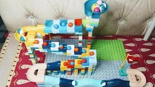 Epic DIY Marble Run with Colorful Balls 🟠🔵⚪