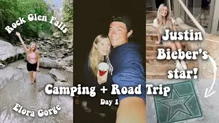 Ontario Camping Vlog | Elora Gorge, Rock Glen Falls,  Stratford, Justin Bieber's star Avon Theatre