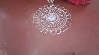 Easy rangoli/ Saraswati Puja Alpona/ Muggulu design/ Diwali Rongoli #art #video #youtube 