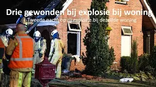 Drie gewonden bij explosie woning Schoonoord; drie verdachten aangehouden