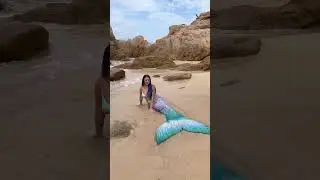 Mermaid on the beach! #mermaid #mermaids #beach #shorts