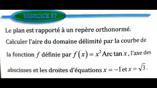 Calcul intégral 2 bac SM Ex 37 et 38 et 39 et 40  page 278 Almoufid