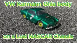 Losi Nascar VXL Brushless Conversion with a Tamiya Karmann Ghia Body | RC