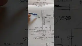 DETALLE T&Iacute;PICO DE ZAPATA 🚧🦺 Parte 2 #shorts #construccion #ingenieria #construction