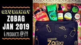 GIVEAWAY | ZoBag January 2019 | 6 Products @599 | Unboxing & Review