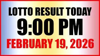 Lotto Result Today 9pm Draw February 19, 2026 Swertres Ez2 PCSO