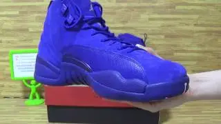 Authentic Air Jordan 12 &ldquo;Deep Royal Blue&rdquo; from jordansole com