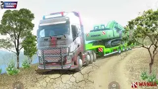 Truckers Of Europe 3| Volvo FH Heavy Haul Trailer With Heavy Excavator | Realistic HD Gameplay 