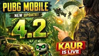 PUBG MOBILE 4.2 UPDATE 🦋CONQUEROR LOBBY DESTRUCTION😱 | KAUR IS LIVE 🥳🩵 #girlgamer #pubgmobile