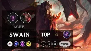 Swain Top vs Kennen - KR Master Patch 9.11