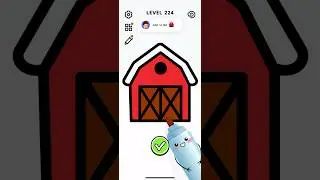 How To Draw a Red Barn 🖌 Color Page ASMR &ndash; Art Coloring Gameplay |Level 224|