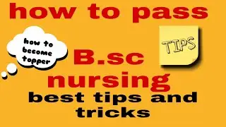 tips & tricks for  nursing student //  how to become topper in nursing exams