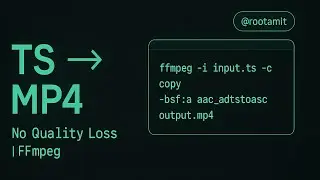 How to convert TS file to MP4 using FFmpeg
