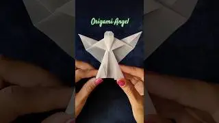 Easy Origami Angel Tutorial - Christmas Decorations #origami #art #christmas #diy