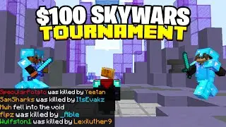 So, I hosted My FIRST $100 YouTuber Hypixel Skywars Tournament