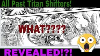 All Past Titan Shifters, Attack on Titan Chapter 135!