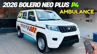 2026 🔥 Mahindra Bolero Neo Plus Ambulance Full Review ✅ On Road Price ❤️ Best Rural Ambulance 
