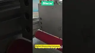 Digital Measuring Conveyor Table be used in together with single head cutting machine  #sinonmachine