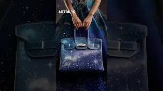 Customized Herm&egrave;s bags &ldquo;Astral Blueprint&rdquo; by #ARTBURO #hermes #custombag #luxury #personalization