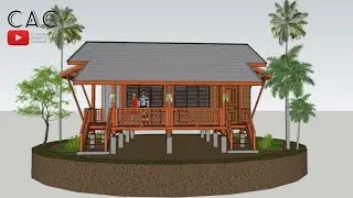 Simple Farmhouse | Tropical House | 8x8.5m | Two Bedroom
