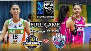 FULL GAME: CALOOCAN vs PASAY | MPVA Season 2 - November 17, 2025