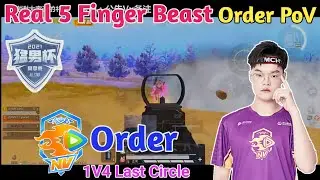 NOVA Order 1v4  Clutch in Huya Cup Grand Final | 5 finger beast | Order gameplay | Paraboy gameplay