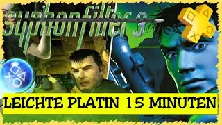 SYPHONFILTER 3 | Super leichte Platin in 15 Minuten | Gratis PS+ Premium | Troph&auml;en Guide