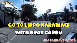 Go to lippo karawaci ( Akaso Brave 4 2026) #motovlog #beatkarbu
