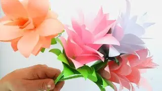 Легко сделать розы / Бумажные цветы Сделай сам Поделки Идеи оформления