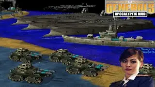 LADY BOSS VS TANK ARMY! C&C Generals Zero Hour Apocalyptic 2.2