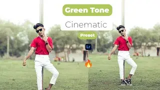 Foggy Cinematic Green Tone Photo Editing tutorial 😱 + Free Preset