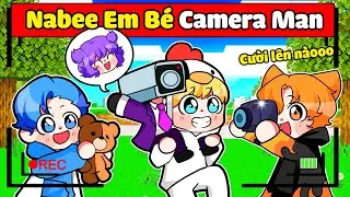 NABEE EM BÉ CAMERA MAN ĐƯỢC LÀNG SINH TỐ NHẬN NUÔI TRONG MINECRAFT*NABEE EM BÉ CAMERA MAN 👶📷