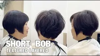 How to cut a Perfect Short Layered Bob | Creative Short Layered Bob Haircut Tutorial Step-by-Step