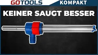Staub gehört der Vergangenheit an! Die neuen Saugbohrer von Bosch EXPERT! So genial sind sie!