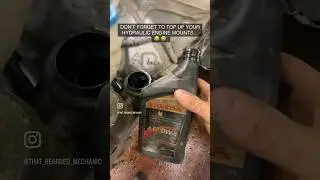 Hydraulic Engine Mount Failure &bull; #ThatBeardedMechanic #MechanicLife #Shorts