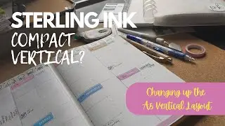 PLAN WITH ME | A5 STERLING INK COMMON PLANNER| COMPACT VERTICAL?