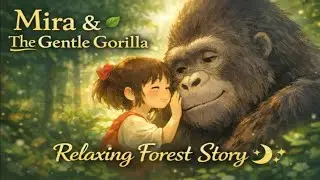 Mira and the Gentle Gorilla 🌿 | Calm Ghibli-Style Story for Deep Relaxation & Peaceful Sleep
