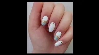 Easy Plastic Wrap Nail Art Design // Nail Ar Tutorial 💛