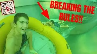 BREAKING THE RULES AT INDOOR WATERPARK!! Great Wolf Lodge Day 2