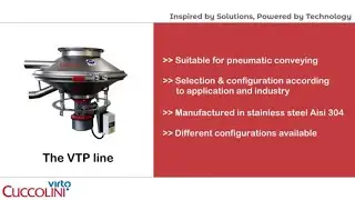 Virto Cuccolini VTP sieves range for PNEUMATIC CONVEYING