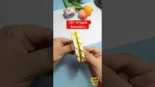 ✨ DIY Origami Bracelet paper crafting  @ArasEasyArt  #viral #ytshorts #diy  #gift #giftideas