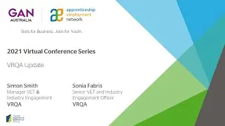 VRQA Update - AEN 2021 Virtual Conference Series