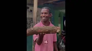 Este hombre vende la yuca muy cara