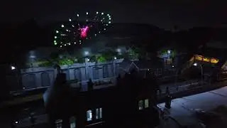 OO gauge model railway Firework display in miniature 2024 bonfire night
