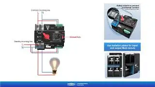 TOMZN Din Rail 2P 3P 4P ATS Dual Power Automatic Transfer Switch