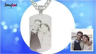 Personalized Gift - Engraved Photo Necklace 60% Off